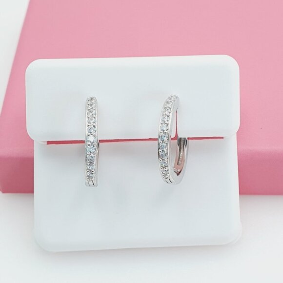 "925 Sterling Silver Cubic Zirconia Earrings, U19254671 - Picture 10 of 10